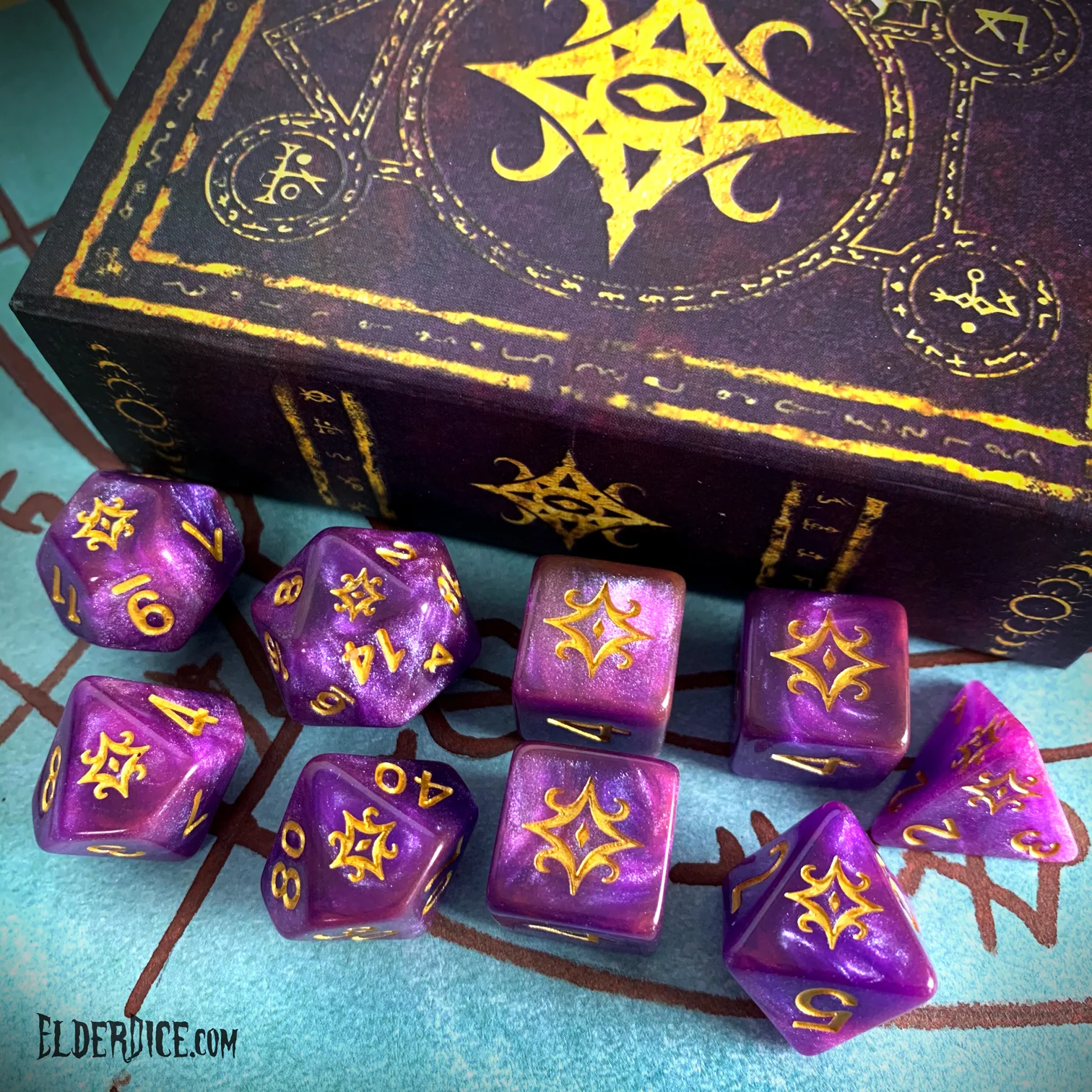 Star of Azathoth Dice – Nebula Polyhedral Set